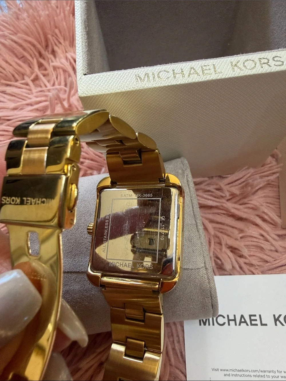 Michael Kors lake squeak Gold-tone watch